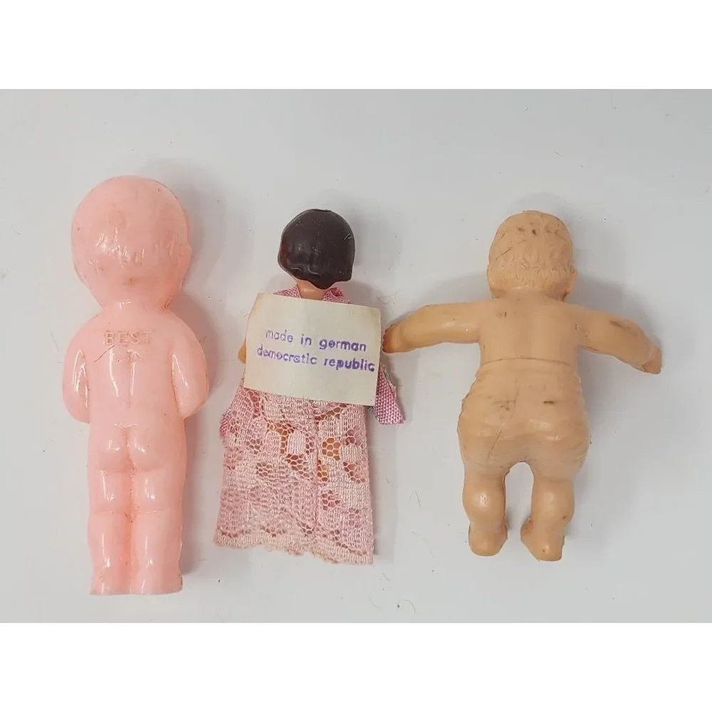 Vintage Dolls Ari Girl/Best USA/Renewal Nursery 2 Rubber 1 Hard Plastic Lot Of 3